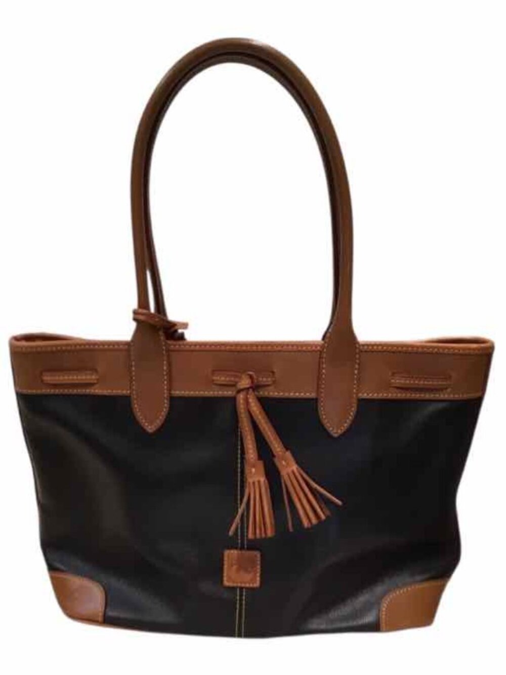 Dooney & Bourke Saffiiano leather bag black and brown Handbag